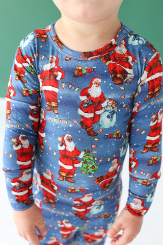 Posh Peanut Santa Claus L/S Basic Loungewear, Posh Peanut, Christmas, Christmas Pajamas, Pajama, Pajamas, Posh Peanut, Posh Peanut Christmas, Posh Peanut L/S Basic Loungewear, Posh Peanut Lon