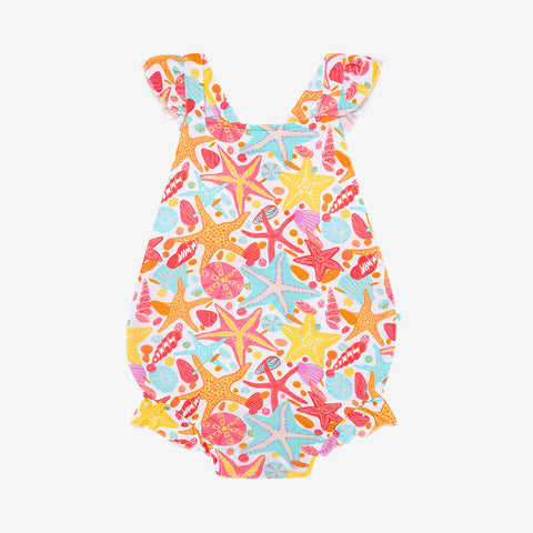 Posh Peanut Sandy Ruffled Strap Bubble Romper, Posh Peanut, cf-size-6-12-months, cf-type-romper, cf-vendor-posh-peanut, Posh Peanut, Posh Peanut Ruffled Strap Bubble Romper, Ruffled Strap Bub