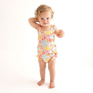 Posh Peanut Sandy Ruffled Strap Bubble Romper, Posh Peanut, cf-size-6-12-months, cf-type-romper, cf-vendor-posh-peanut, Posh Peanut, Posh Peanut Ruffled Strap Bubble Romper, Ruffled Strap Bub