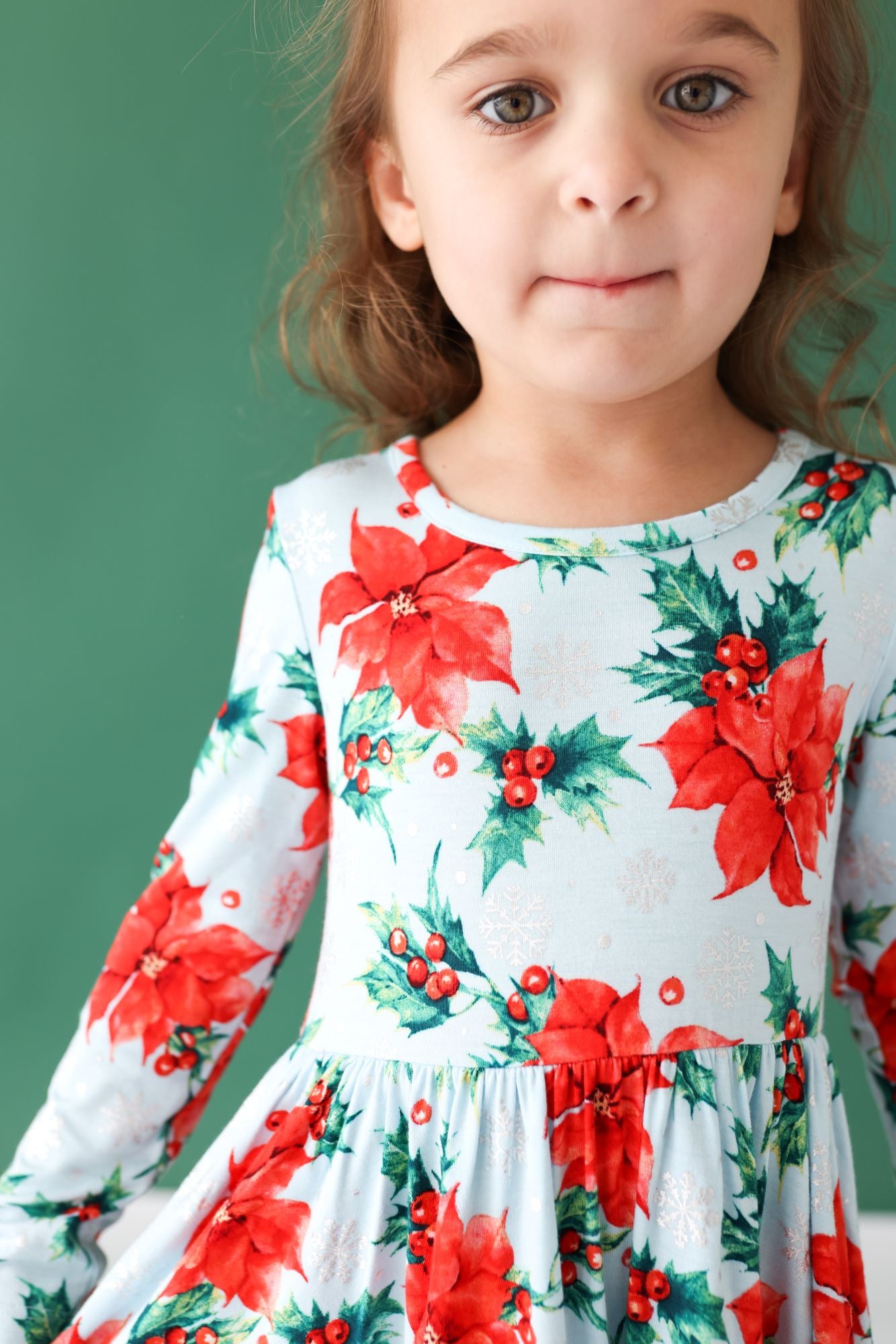Posh Peanut Winter Lily L/S Ruffled Twirl Dress Posh Peanut Winter Lily L/S Ruffled Twirl Dress