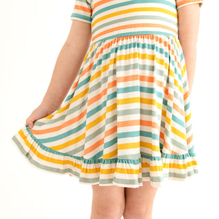 Posh Peanut Popsicle Stripe Short Sleeve Ruffled Twirl Dress, Posh Peanut, cf-size-2t, cf-type-dress, cf-vendor-posh-peanut, Popsicle, Popsicle Stripe, Posh Peanut, Posh Peanut Short Sleeve R