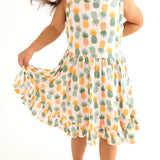 Posh Peanut McGuire Racerback Ruffled Twirl Dress, Posh Peanut, cf-size-3t-4t, cf-type-dress, cf-vendor-posh-peanut, McGuire, Pineapple, Posh Peanut, Posh Peanut Twirl Dress, PPSS23, Racerbac