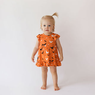 Posh Peanut Hendrix Capsleeve Ruffled Bodysuit Dress
