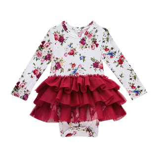 Posh Peanut Philippa L/S Tulle Skirt Bodysuit