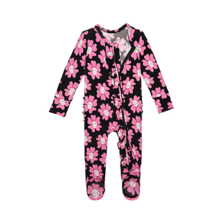Posh Peanut Winifred Ruffled Zippered Footie