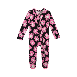 Posh Peanut Winifred Ruffled Zippered Footie