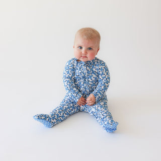 Posh Peanut Nayeli Ruffled Zippered Footie