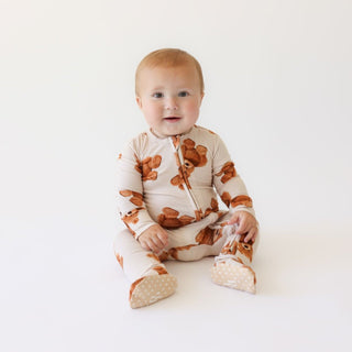 Posh Peanut Freddy Teddy Footie with Zipper