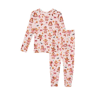 Posh Peanut Classic Pajama Set - Ginger Posh
Children's pajama set with teddy bear pattern on a white background