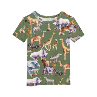 Posh Peanut Posh Safari Basic Short Sleeve & Short Length Pajama