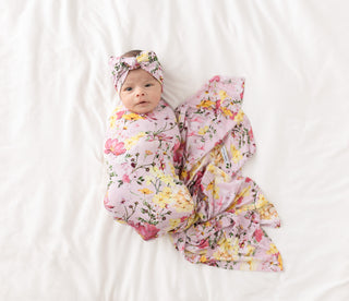 Posh Peanut Gaia Swaddle & Headband Set