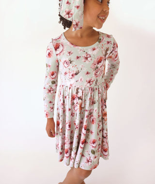 Posh Peanut Millicent L/S Basic Twirl Dress
