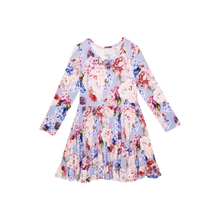 Posh Peanut Annie Long Sleeve Ruffled Twirl Dress