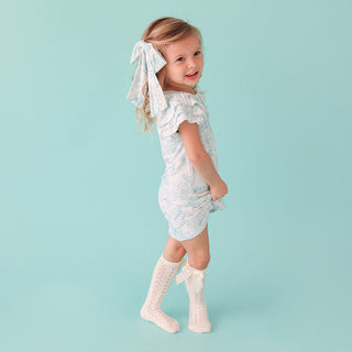 Posh Peanut Charlotte Anne French Terry Ruffled Dress