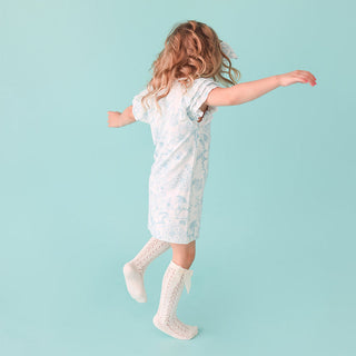 Posh Peanut Charlotte Anne French Terry Ruffled Dress