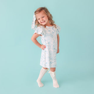 Posh Peanut Charlotte Anne French Terry Ruffled Dress