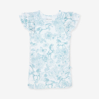 Posh Peanut Charlotte Anne French Terry Ruffled Dress