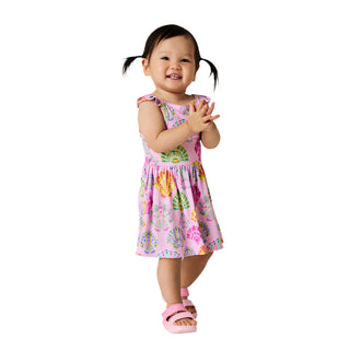 Posh Peanut Catalina Ruffled Picot Bodysuit Dress