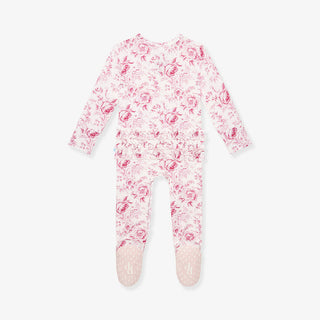 Posh Peanut Jolene Footie Ruffled Zippered One Piece