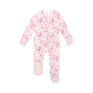 Posh Peanut Jolene Footie Ruffled Zippered One Piece