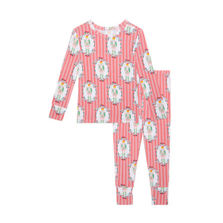 Posh Peanut Classic Pajama Set - Sable
Children's pajama set with snowman pattern on a white background