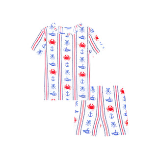 Posh Peanut Connor Classic Pajama Short Set