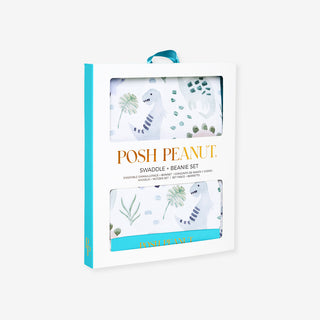 Posh Peanut Milo Swaddle & Beanie Set