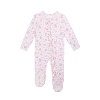 Posh Peanut Footie Ruffled Zippered One Piece - Laney
