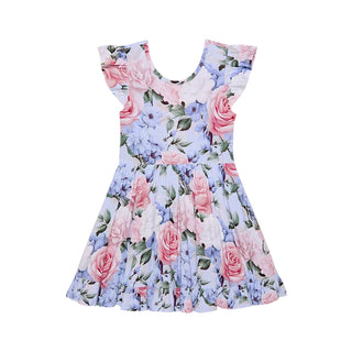 Posh Peanut Tie Back Ruffled Twirl Dress - Marion