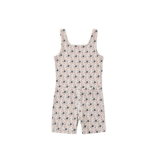 Play by Rylee & Cru Malibu Bodysuit - Blue Primrose
Floral-patterned romper on a white background