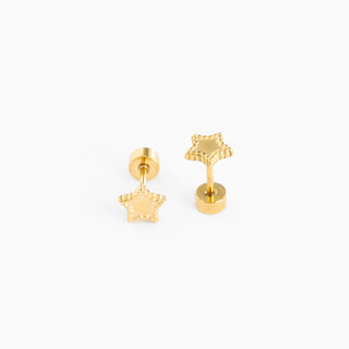 Beaded star Pip Pop Post earrings, stylish jewelry featuring colorful beaded design, ideal for adding a playful touch to outfits.