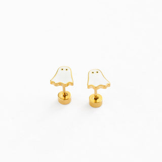 Pip Pop Post, Pip Pop Post Earrings - Ghost - Basically Bows & Bowties