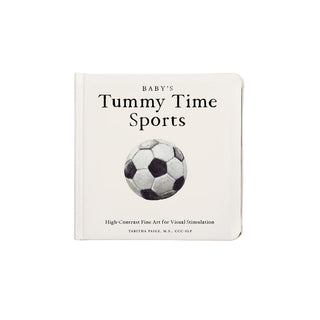 Paige Tate Baby's Tummy Time Sports: A Sports Board Book For Babies
Book titled 'Baby's Tummy Time Sports' with a soccer ball illustration on a beige background