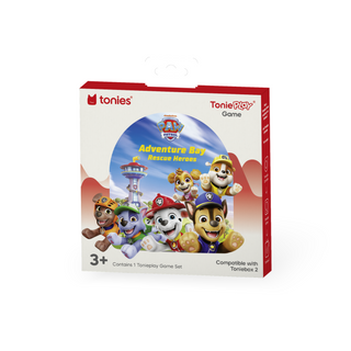 Tonieplay PAW Patrol: Adventure Bay Rescue Heroes Game
Tonies Paw Patrol toy set packaging on a white background