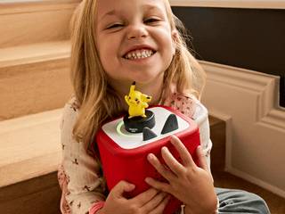Tonies Pokémon Pikachu toy character, featuring iconic yellow plush with pointy ears and brown stripes, designed for children.