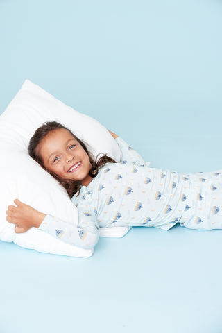Pink Chicken Kids Bamboo PJ Set - Peaceful Hanukkah