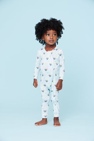 Pink Chicken, Pink Chicken Baby Bamboo Romper - Peaceful Hanukkah - Basically Bows & Bowties