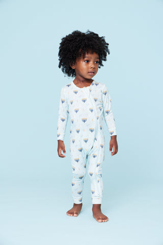 Pink Chicken, Pink Chicken Baby Bamboo Romper - Peaceful Hanukkah - Basically Bows & Bowties