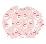Brokedown Clothing Kid's Pink Santa Sweatshirt