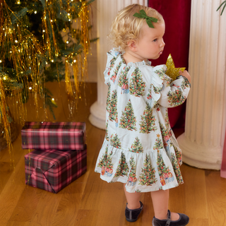 Pink Chicken Baby Girls Harper Dress Set - Trees and Presents