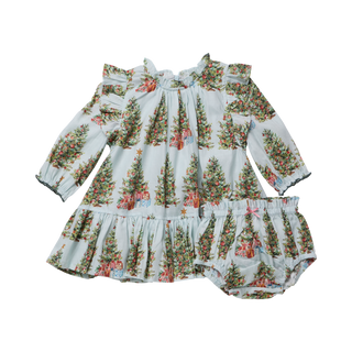 Pink Chicken Baby Girls Harper Dress Set - Trees and Presents