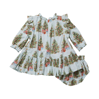 Pink Chicken Baby Girls Harper Dress Set - Trees and Presents