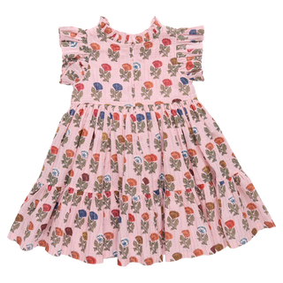 Pink Chicken Girls Jennifer Dress - Multi Flower Drop
Floral dress on a white background