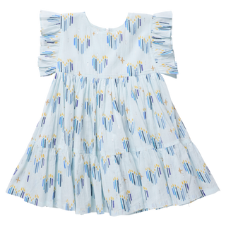 Pink Chicken Girls Kit Dress - Menorah Hearts