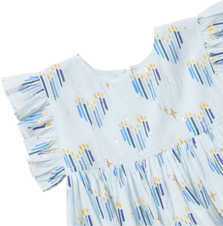 Pink Chicken Girls Kit Dress - Menorah Hearts