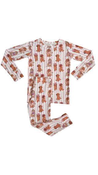 In My Jammers Pink Puppy L/S 2pc PJ Set