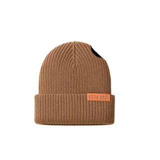 Little Bipsy Chunky Knit Beanie - Chestnut
Brown beanie with 'Little Bipsy' label on a white background