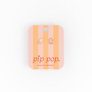 Pip Pop Post Earrings - Ballet Slipper
