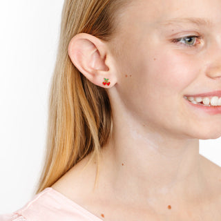 Pip Pop Post Earrings - Cherries
