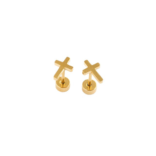 Pip Pop Post Earrings - Cross